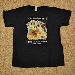 Black The Adventures Of Kesha and Macklemore 2018 Tour T-shirt Tee Size L